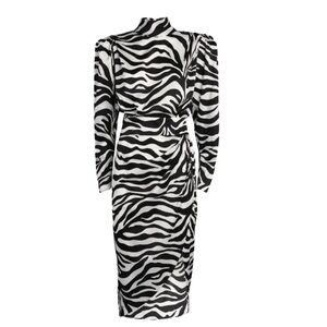 Ronny Kobo silk zebra dress